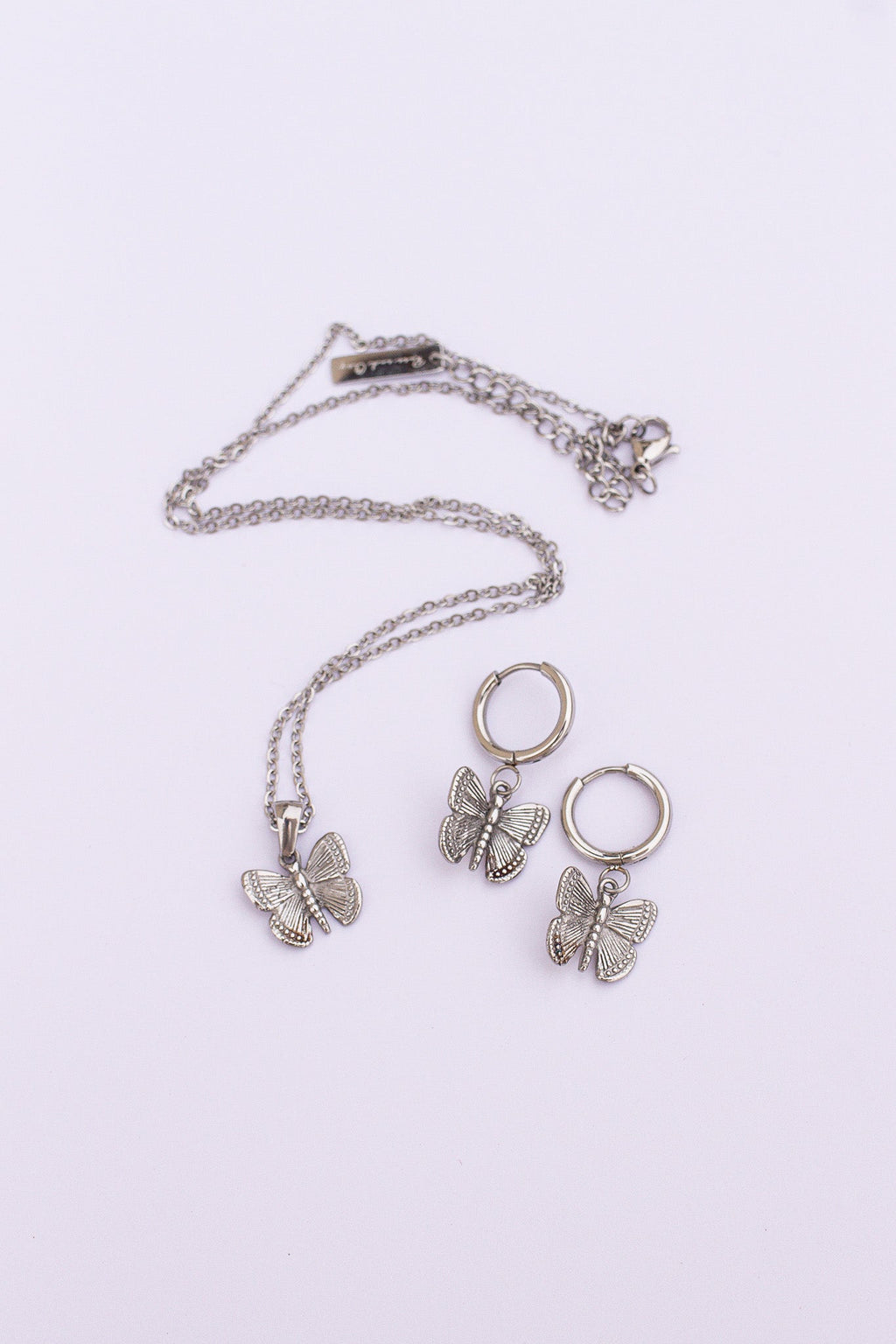 Butterfly Huggie Hoop