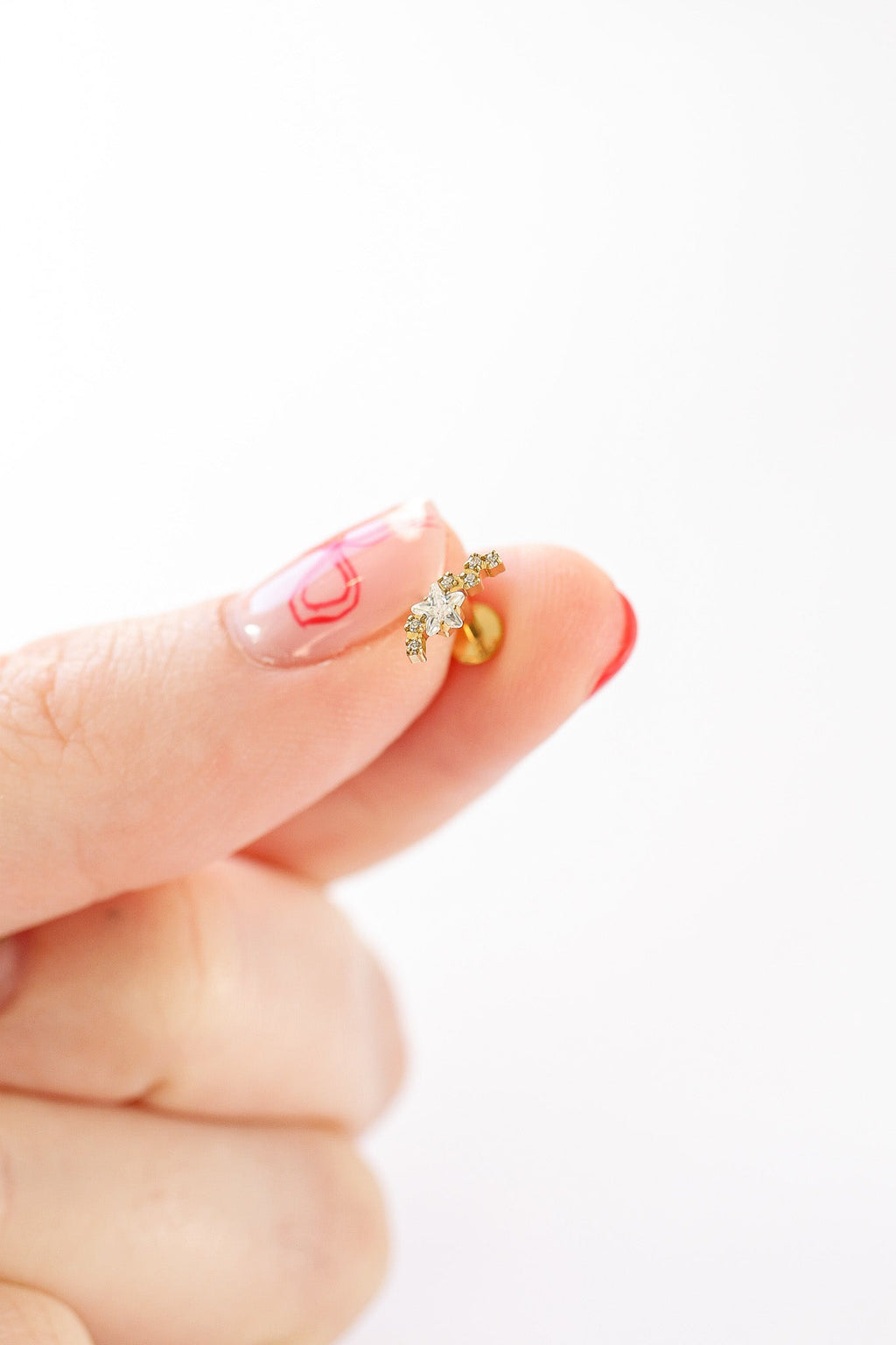 Star Cluster Flat Back Stud